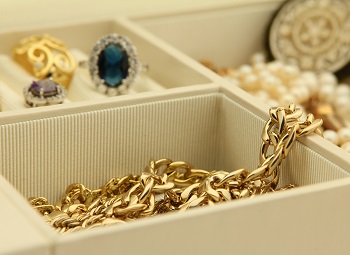 Jewelry in a jewelry box
